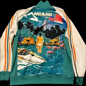 Adidas Originals Mens MIAMI Trefoil Track Jacket 233968 Size L T RARE (Preowned)